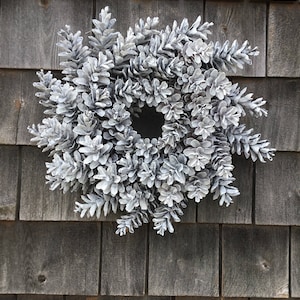 Mini White Pine Cone Wreath Made in Maine