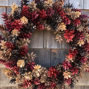 Pinecone Wreath In Earth shades