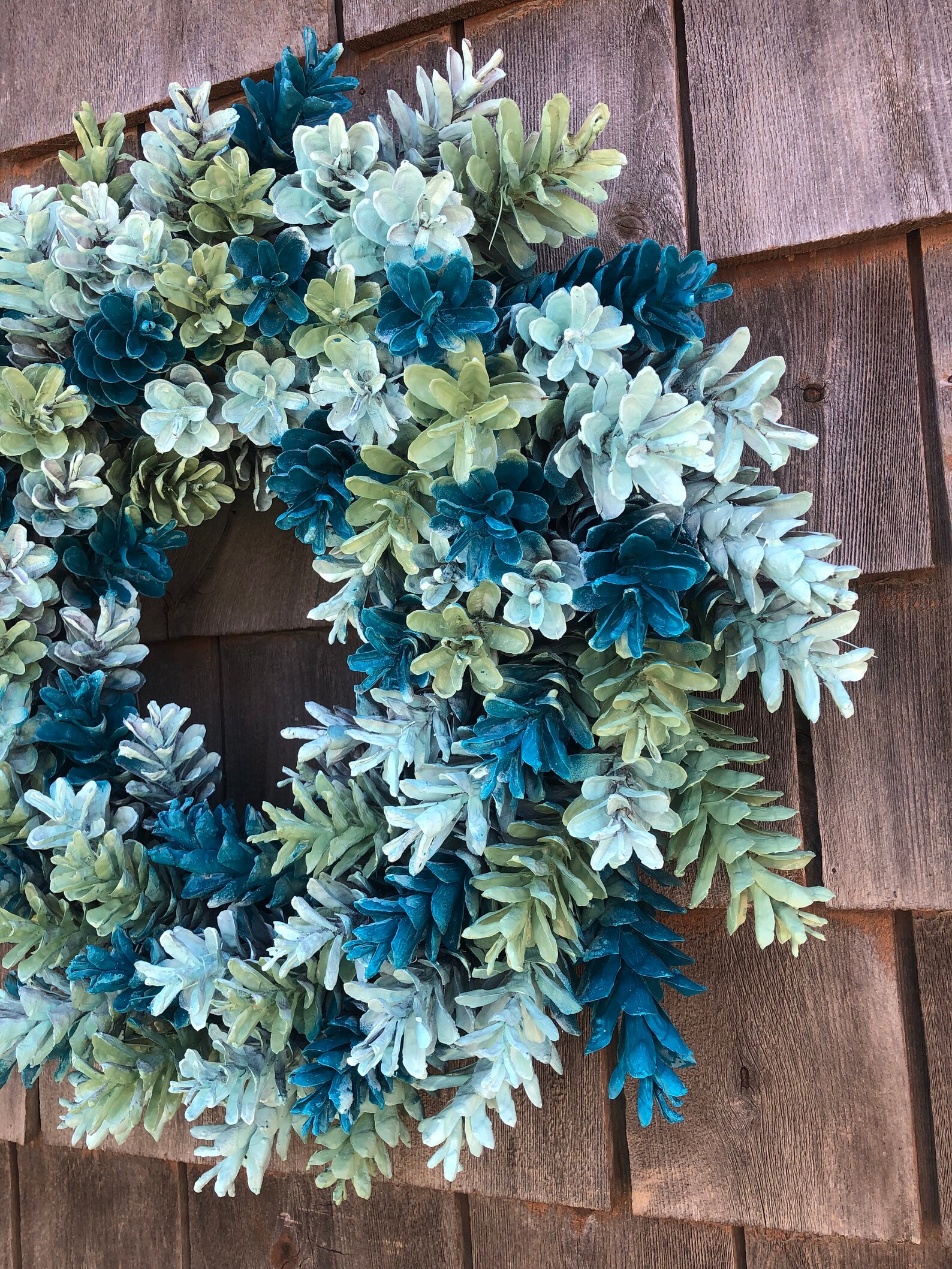 Spring Pinecone Wreath Made In Maine Etsy