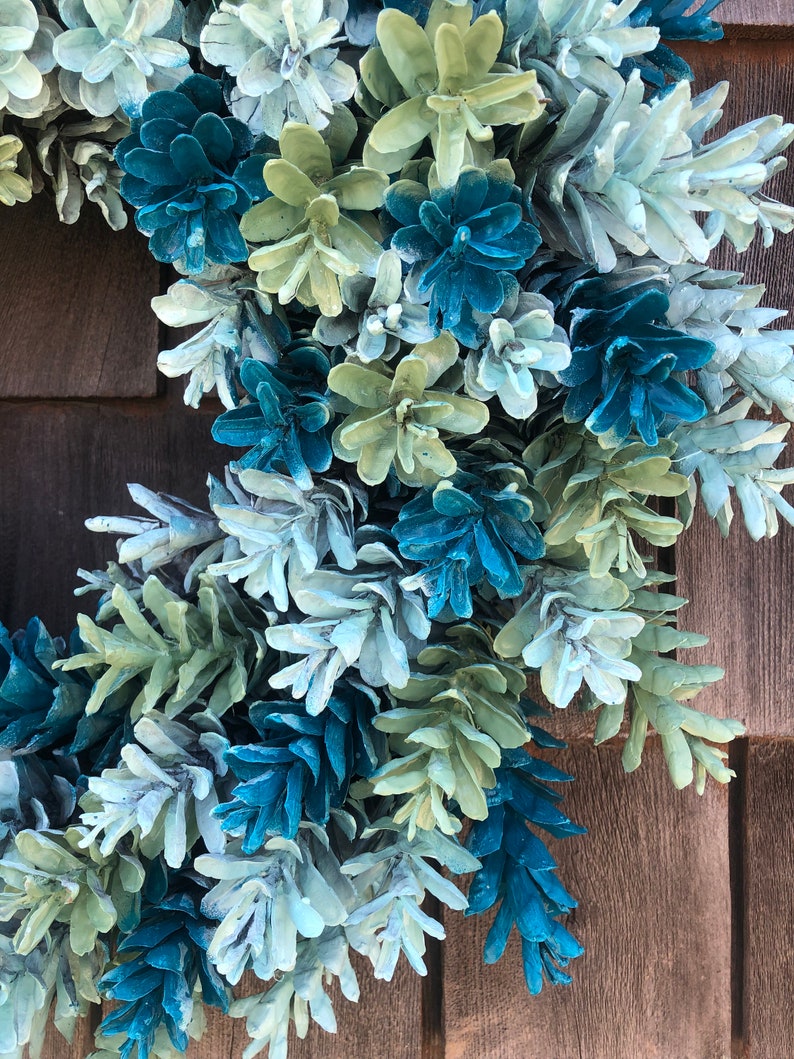 Hanukkah Pinecone Wreath Made in Maine Etsy