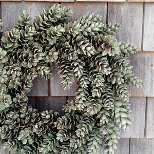 Maine Pinecone Wreath in Sage Green image 3