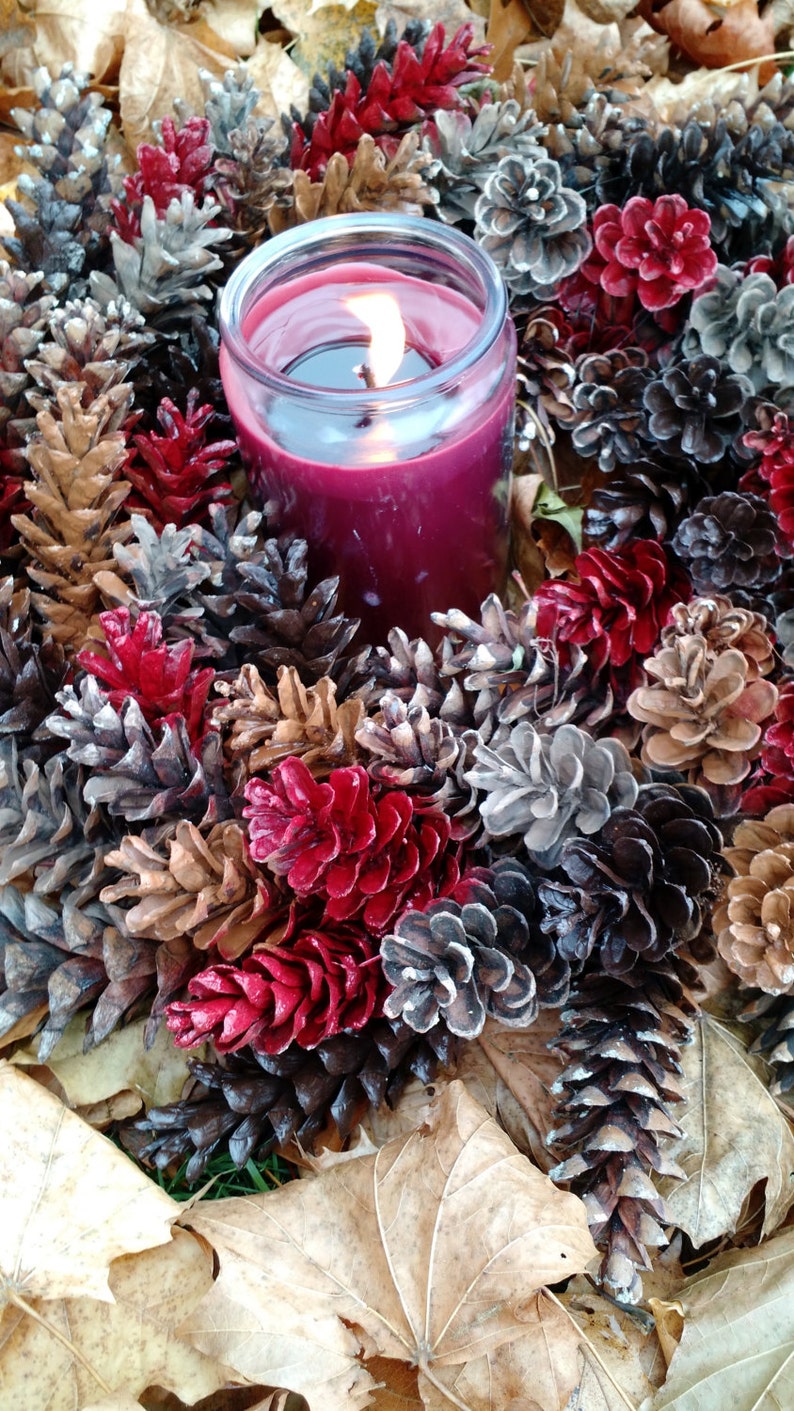 Rustic Maine Pinecone Centerpiece Etsy