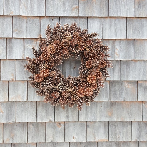 Fresh Pinecone Wreath Maine Pinecone 20'' Other Etsy