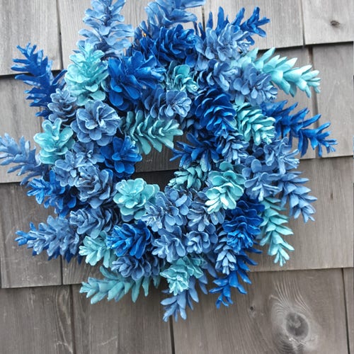 Hanukkah Pinecone Wreath Made in Maine Etsy