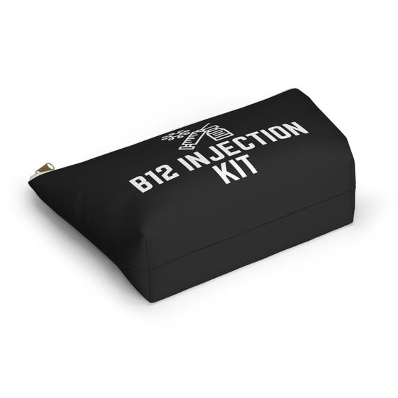 b12 injections supplies Injection Kit, Personalized Medication Pouch, Vitamin B12 Medical Alert Bag, Travel Injection Supply Pouch muscle