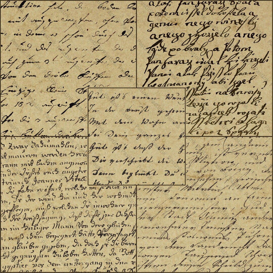 Old Scripts Transparent Transparent Script PNG, Antique German Writing Ephemera Overlay ...