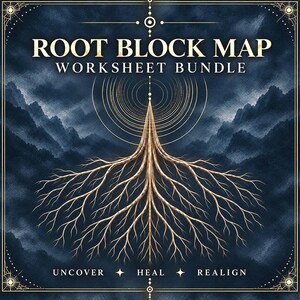 Root Chakra Blockage Map | Printable Worksheet Bundle