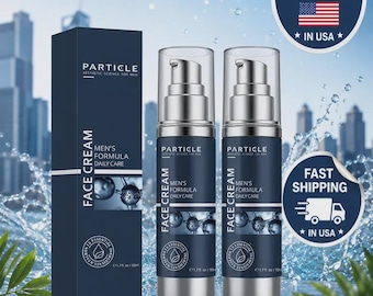 2 Pack Particle Face Cream Men 6 in 1 Anti-Aging Cream Fights Eye Bags Dark Spots