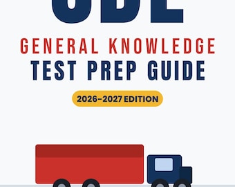 CDL General Knowledge Test Prep 2026-2027 PDF | Commercial Driver License Study Guide, Practice Questions, Printable Digital Download