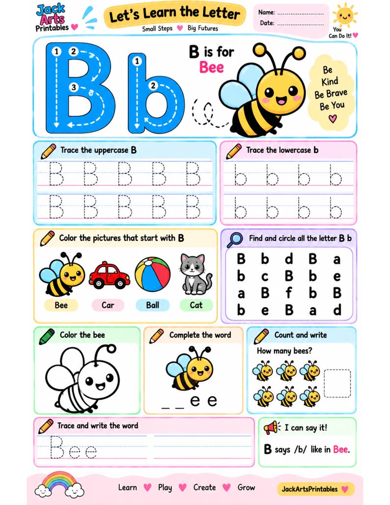 Alphabet Tracing & Coloring Book A-Z, Preschool Printable Worksheet ...