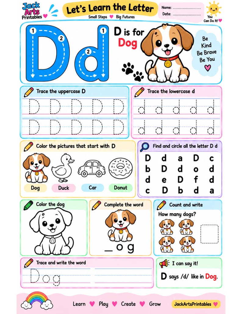 Alphabet Tracing & Coloring Book A-Z, Preschool Printable Worksheet ...