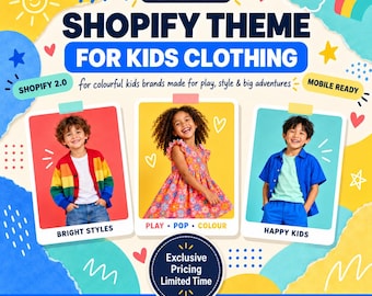 Shopify Theme For Kids Clothing | Children Apparel Store Template