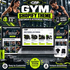Motyw Gym Shopify | Szablon witryny dla odzieży sportowej i fitness | Sklep z odzieżą sportową Shopify 2.0