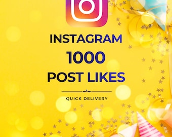 1000 Me gusta para publicaciones de Instagram / Entrega rápida, Impulso a la interacción en redes sociales