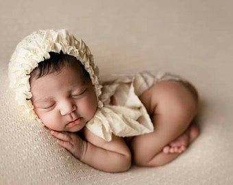 GLORY Newborn Bonnet Newborn Hat Baby Photography Prop Newborn Props