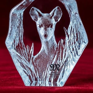 Mats Jonasson Crystal Deer - Etsy