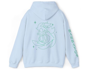 Sudadera con capucha Anemo Archon / Sudadera unisex inspirada en Genshin Impact