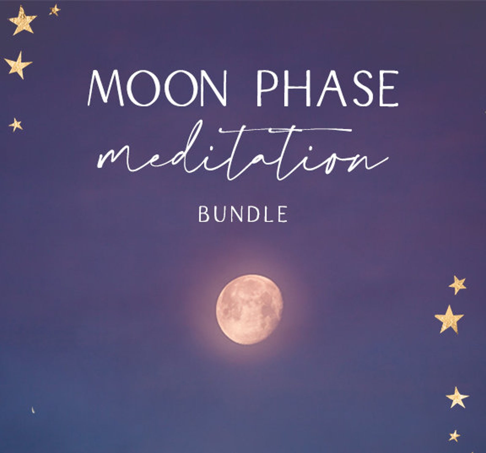 Moon Phase Meditations New Moon Meditation Full Moon Etsy