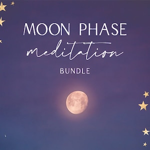 Meditaciones guiadas sobre las fases lunares: Paquete del ciclo lunar (PDF)