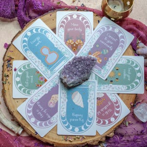 Moon Care Oracle Deck -  Moon Tarot - Astrology Oracle Deck - Self Care Tarot - Self Care Oracle Deck - Witchy