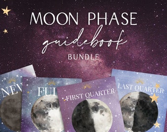 Guía de las fases lunares: Manual del ciclo lunar (descarga digital)