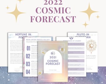2022 Cosmic Forecast - 2022 Astrology - 2022 Horoscopes - 2022 Workbook - Moon Planner