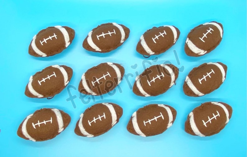 Handmade Felt Mini Football Ornaments Etsy
