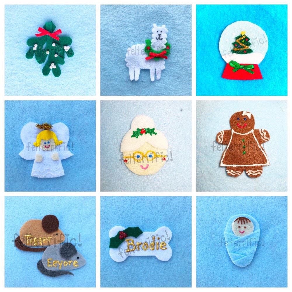 Set of 24 Handmade Advent Calendar Ornaments - Etsy