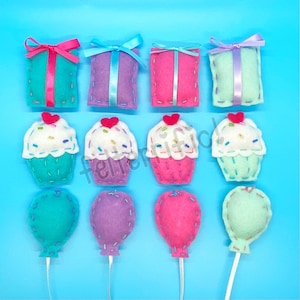 Handmade Felt Birthday Party Ornaments