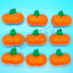 Handmade Felt Mini Pumpkin Ornaments image 1