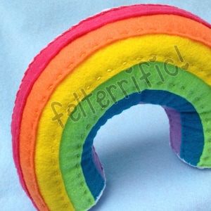 Rainbow Tooth Fairy Pillow image 1