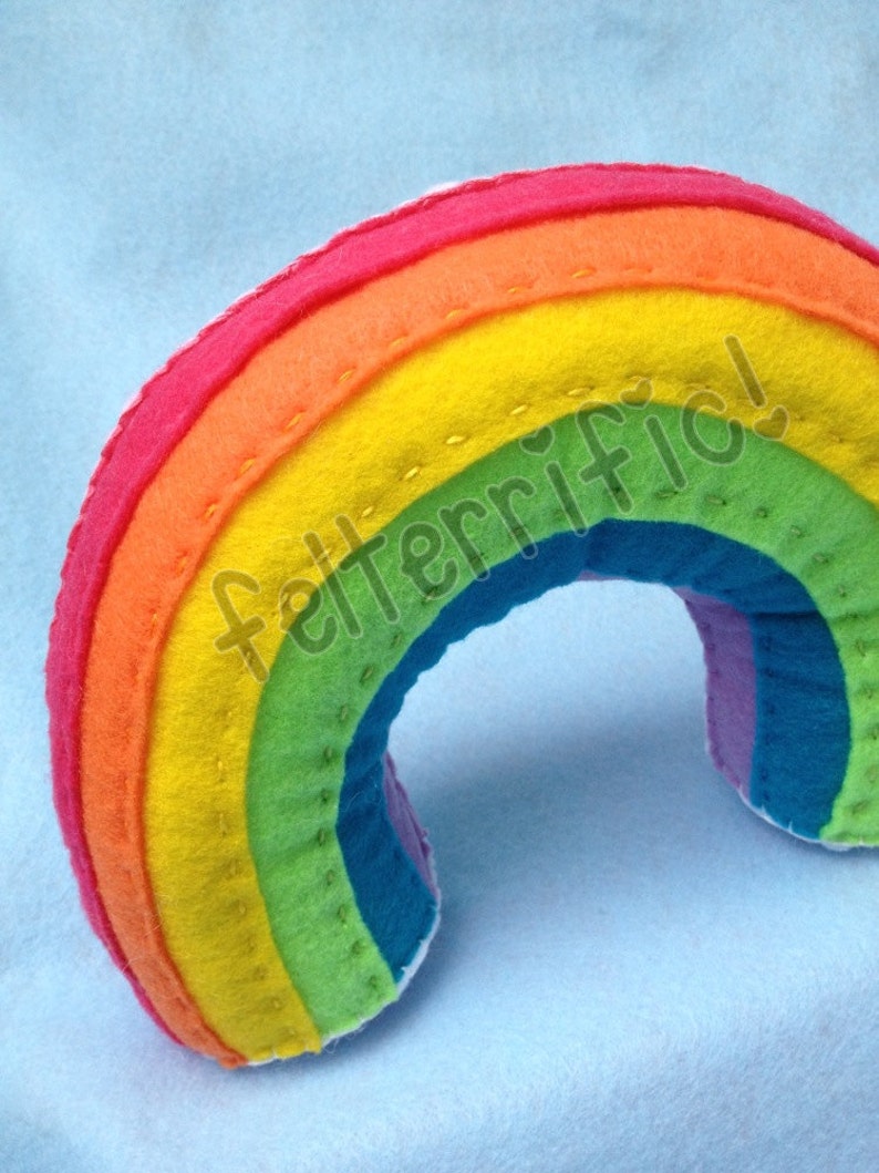 Rainbow Tooth Fairy Pillow image 1