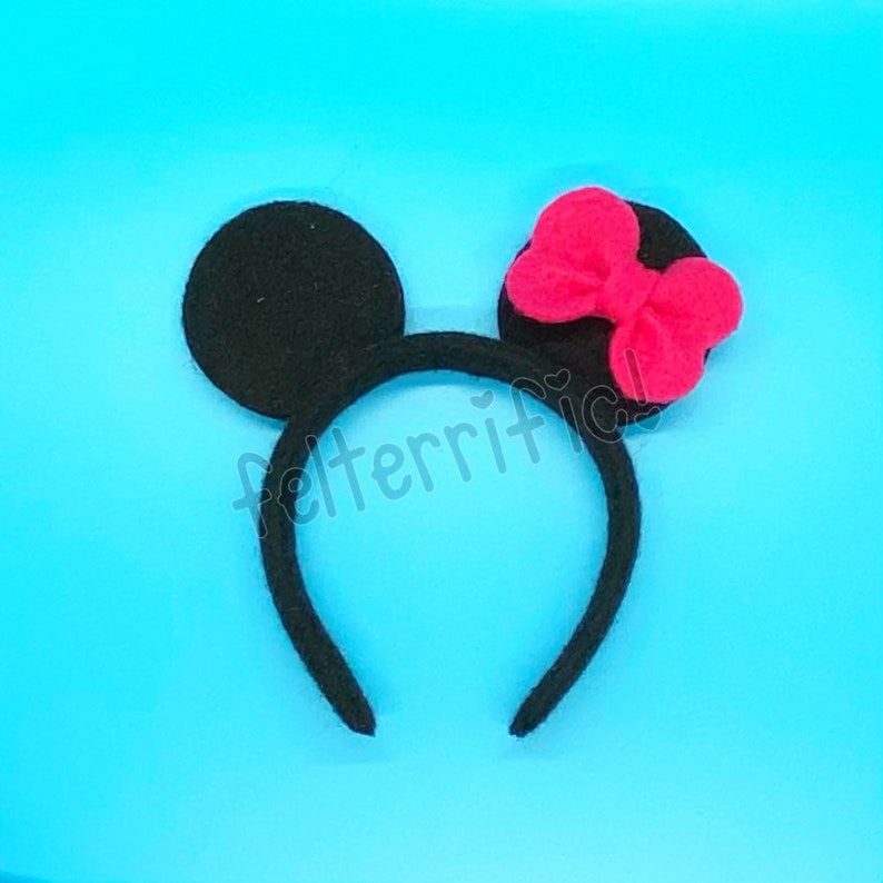 DOLL SIZE Animal Ear Headbands Fits Most 18 Dolls Cat Mouse Fox Tiger image 2