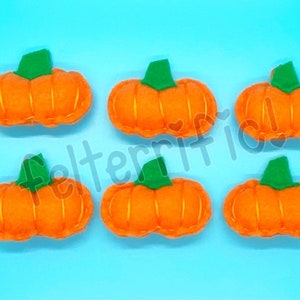 Handmade Felt Mini Pumpkin Ornaments image 2