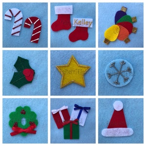 Set of 24  Handmade Advent Calendar Ornaments