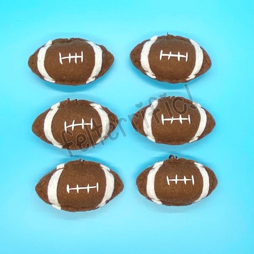 Handmade Felt Mini Football Ornaments Etsy