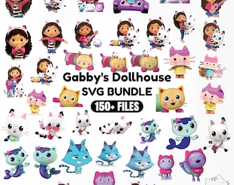 Gabbys Dollhouse Clipart Png Bundle, 50+ Layered Svg, Digital Gabby Clip Art, Gabby's Dollhouse Files INSTANT DOWNLOAD