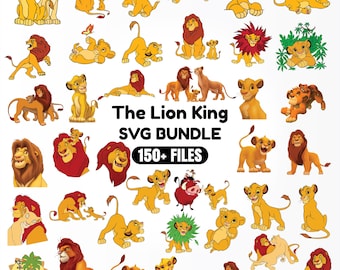 Lion King Clipart, Lion King PNG, High Quality Files, Amazingly cute Simba and Pumbaa Printable images, Instant Download