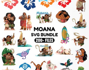 Moana PNG, Quality Moana Clipart Bundle, Moana 2 PNG Instant Digital Download, Moana shirt cake topper, princess Moana birthday