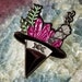 WITCH ENAMEL PIN, Crystal Pin, Horror Pin, Witchy Pin, Halloween Pin, Moon Pin, Witch Hat Pin, Witch Jewelry, Goth Pin, Witch Pin Enamel Pin
