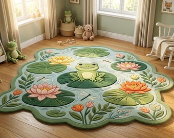 Bordallo Pinheiro Frog Lily Pad Plate, Portugal Green Majolica
