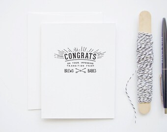 Congratulations New Baby Card - Brews to Babies