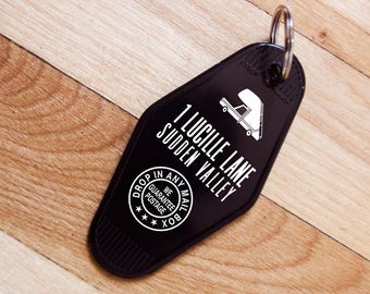 Arrested Development Vintage Hotel Key Tag - 1 Lucille Lane Sudden Valley - Stair Car