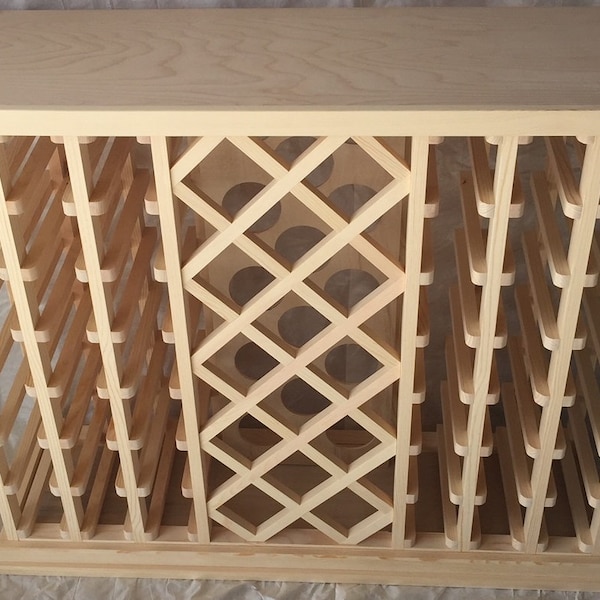 56 Bottle Lattice Style Wine Rack