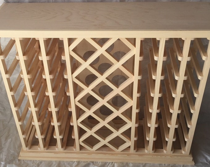 56 Bottle Lattice Style Wine Rack Etsy