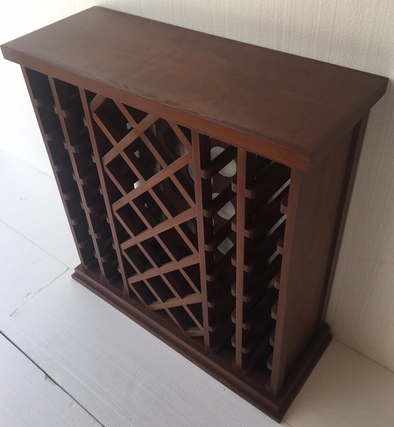 42 Bottle Lattice Style Wine Rack Medium Etsy
