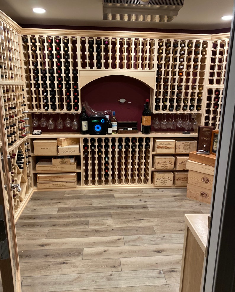 56 Bottle Lattice Style Wine Rack Etsy