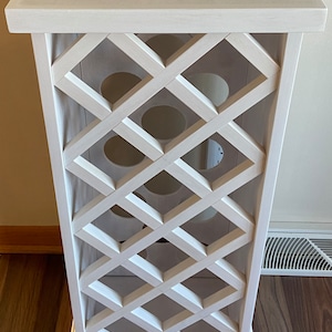 Lattice Wine Rack Etsy