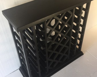 42 Bottle Lattice Style Wine Rack      "Black"