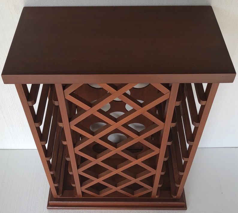 28 Bottle Lattice Style Wine Rack natural Cherry Etsy